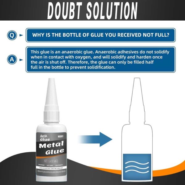 Instant Strength Super Glue for Metal - Fast-Curing Adhesive - Image 2