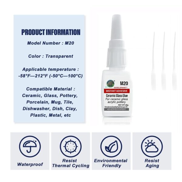 Instantly Strong Ceramic Glue for Various Materials - Image 3