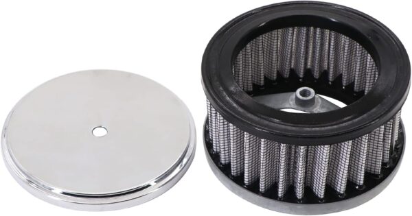 KIPA Chrome Air Cleaner Filter 4" x 2" Washable - Image 7