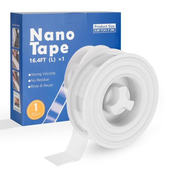 Nano Double Sided Mounting Tape, Strong Adhesive, 16.4 FT