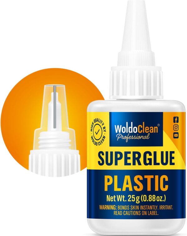 25g Super Glue: Instant Strength, Waterproof, Heat-Resistant, Clear