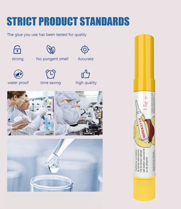 Convenient 1.5g x 50 Vial Super Glue for Multiple Materials - Image 7