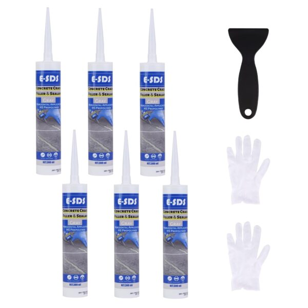 E-SDS Concrete Crack Filler - Waterproof, Self-Leveling, Flexible Patch