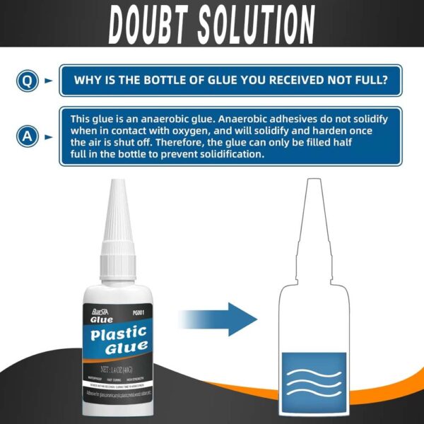 Instant Strength Super Glue for Plastic - Fast-Curing Adhesive - Image 2