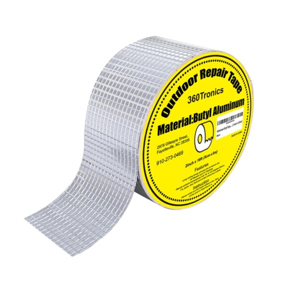 Waterproof Butyl Tape 2" x 16ft for Outdoor Repairs