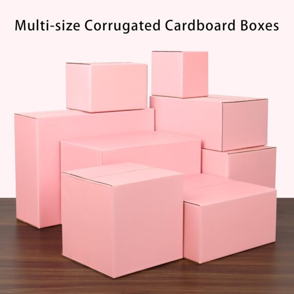 30 Pack Small Pink Shipping Boxes 6x6x6 Inches - Image 7