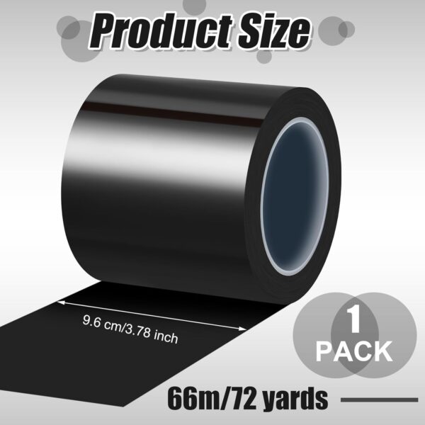 Jutom 3.78" Black Polyethylene Vapor Barrier Tape (72 Yards) - Image 2