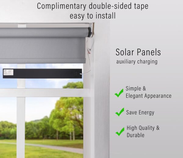 Slender Solar Panel for Motorized Blinds and Surveillance Camera - Image 4