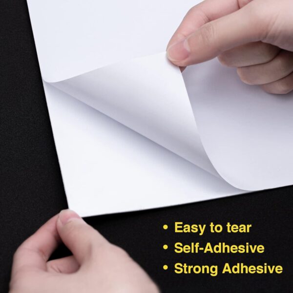 MEARCOOH White Adhesive Foam Sheets 9x12 Inch (20PACK) - Image 3