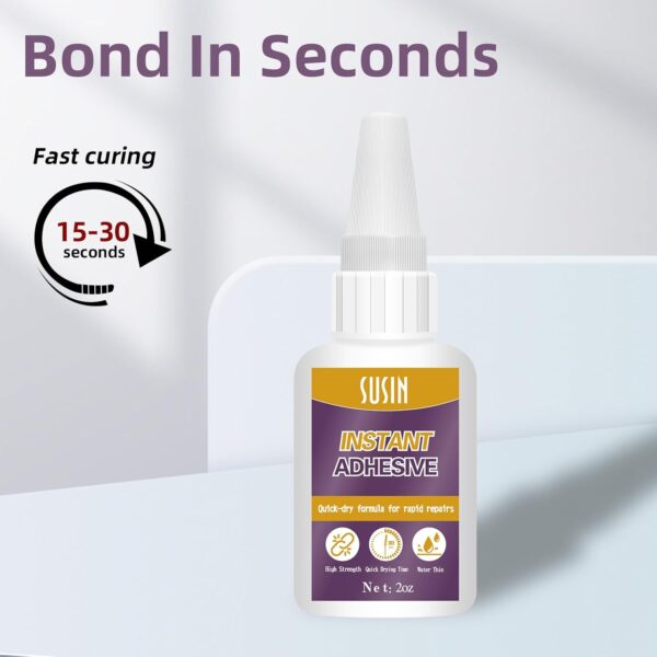 2oz Fast Drying Super Glue for Various Materials - Image 2