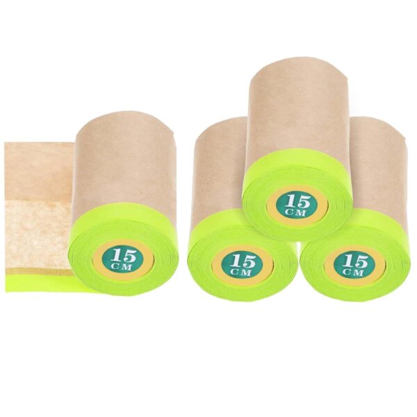 MAQUITA Pre-Taped Masking Paper for Painting - 6"x50'