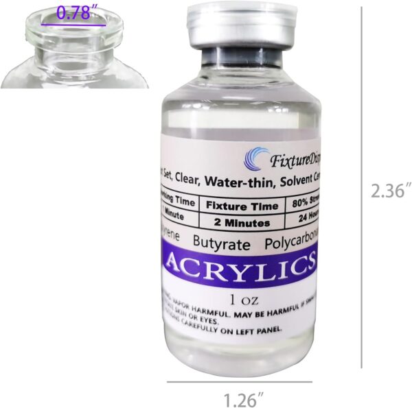 1oz Acrylic Glue Glass Bottle for DIY Art Craft - Image 5