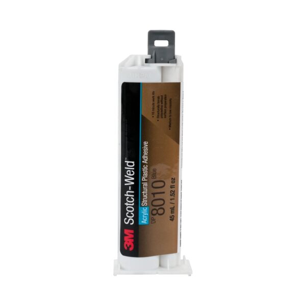 3M DP8010 Blue Plastic Adhesive, Strong Bond, 45mL Duo-Pak