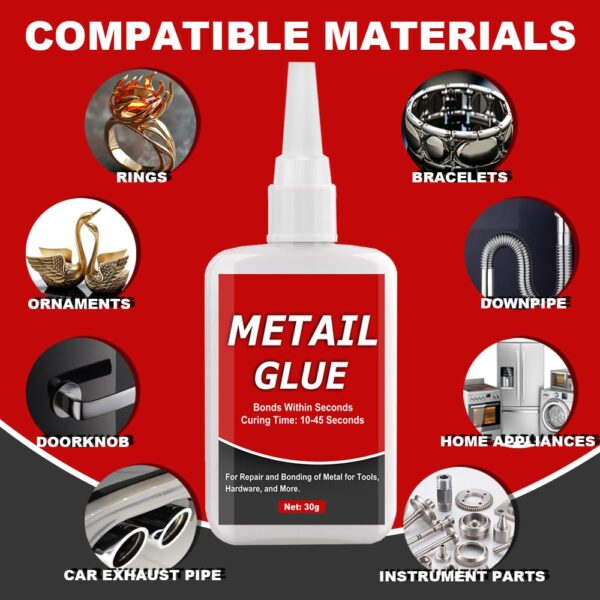 30g Waterproof Metal Glue for Stainless Steel Repair - Image 2