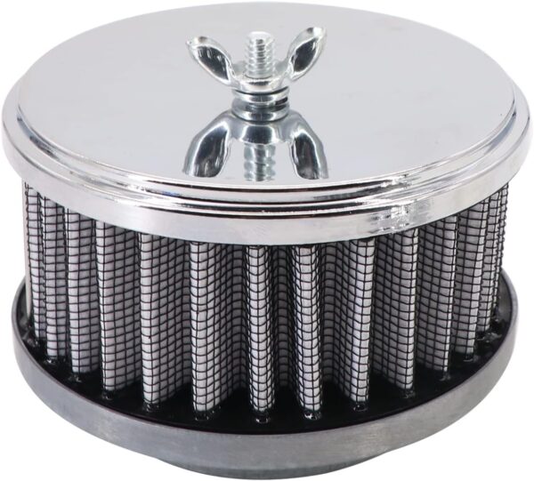 KIPA Chrome Air Cleaner Filter 4" x 2" Washable