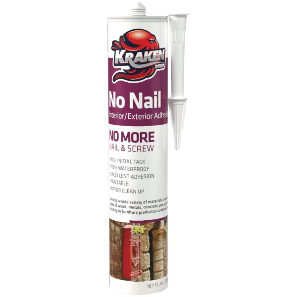 Kraken Bond Clear Polyurethane Adhesive - Waterproof Sealant 10.1oz - Image 2