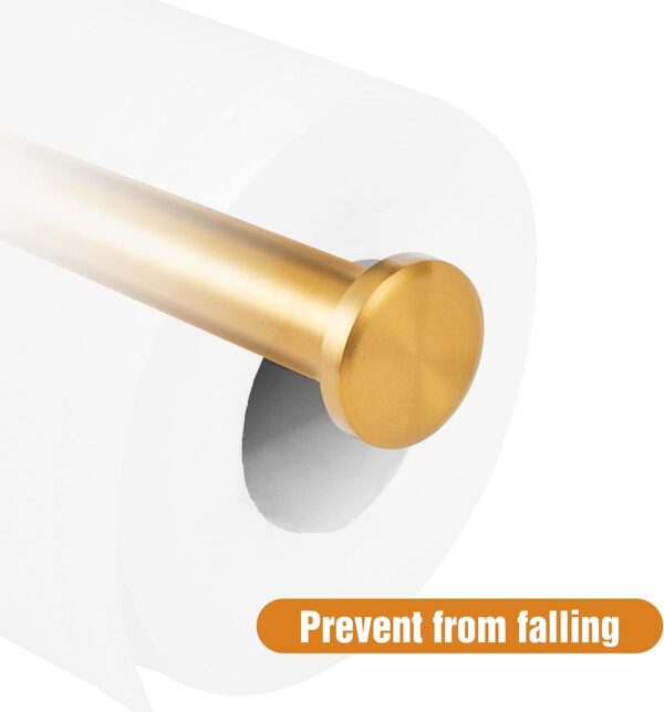 Gold Toilet Paper Holder Adhesive for Bathroom - Image 2