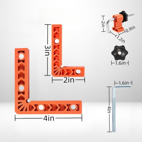 Woodworking Tool for Frames, Cabinets, Boxes - 90 Degree Clamp - Image 2