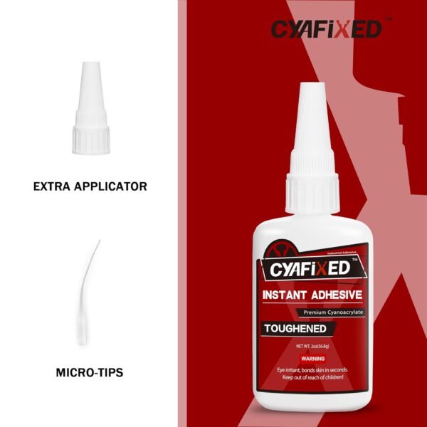 Professional Grade Toughened Super CA Glue, 2 oz. - Image 2