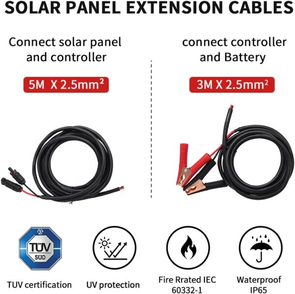 DOKIO 100W Flexible Solar Panel Kit for RVs and Boats - Image 5