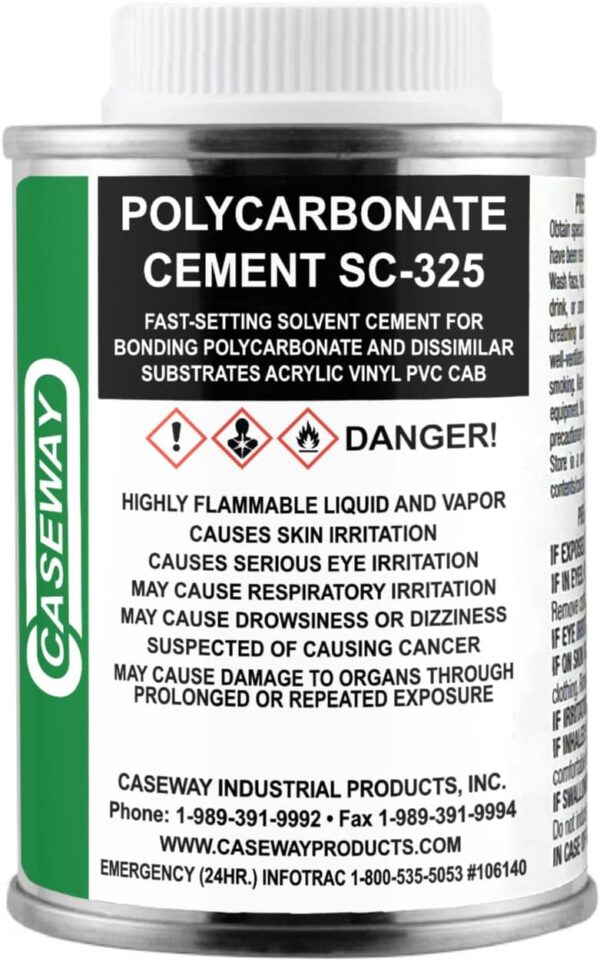 SC-325 Polycarbonate Cement (1/4 Pint)