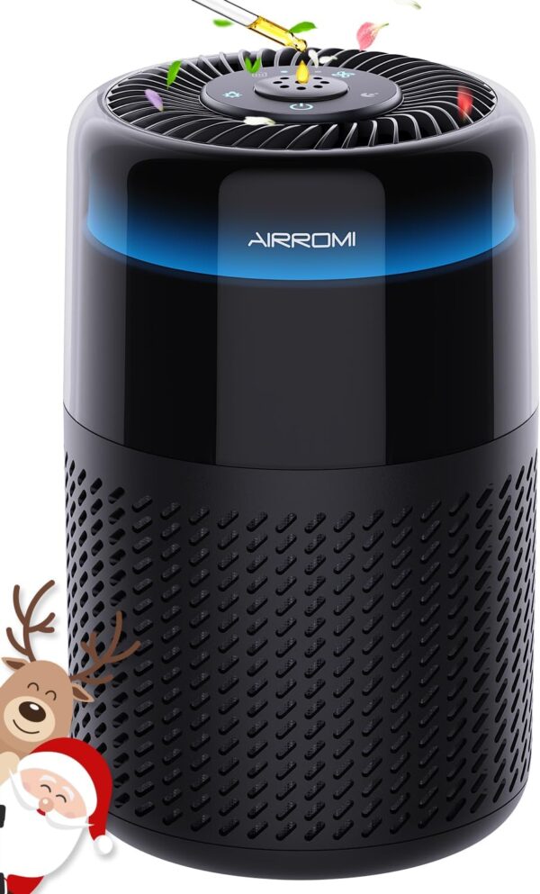 AIRROMI Air Purifier: HEPA Filter, Quiet, Covers 549 Ft²