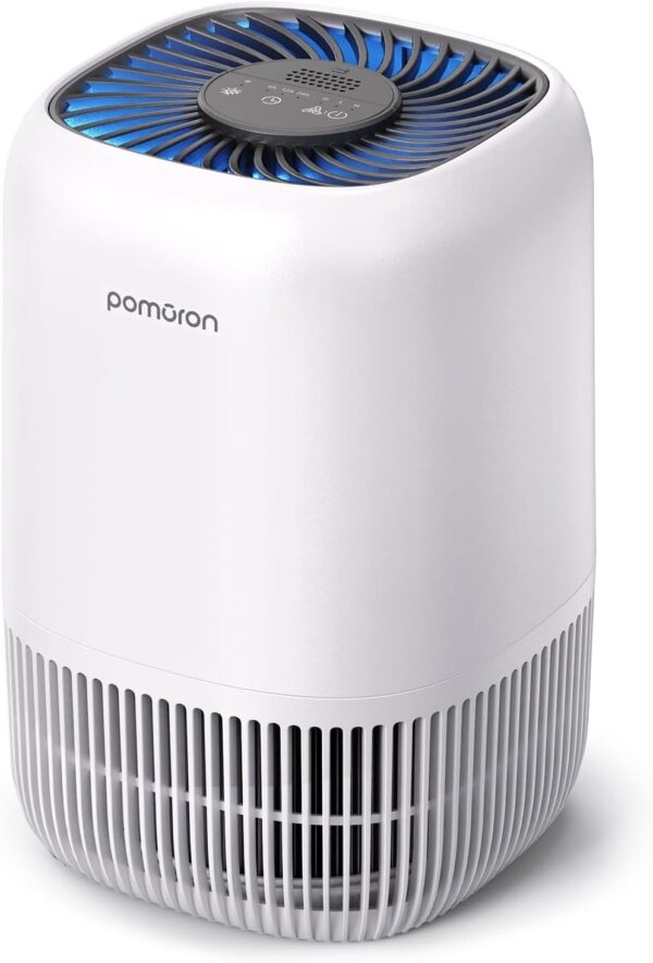 POMORON Portable Air Purifier for Bedroom/Home, H13 True HEPA Filter