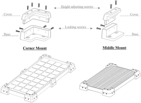 Renogy Solar Panel Corner Mounting Brackets for Various Applications - Image 8