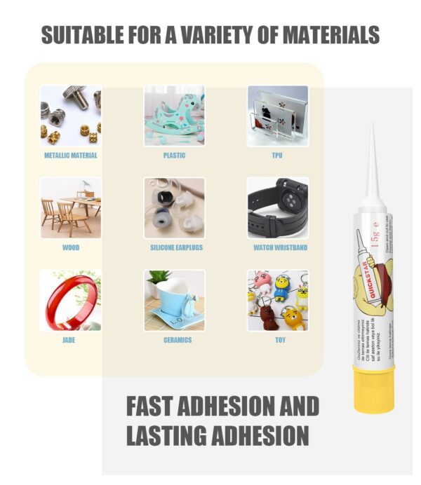 Convenient 1.5g x 50 Vial Super Glue for Multiple Materials - Image 5