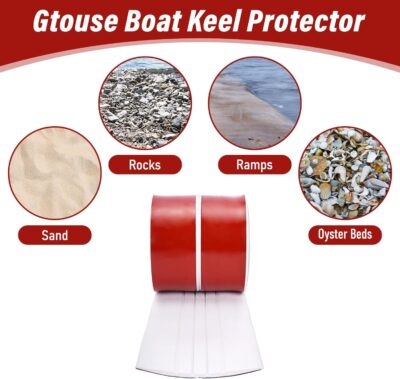 6ft Keel Protector Guard for Fiberglass/Aluminum Boats, 5" Wide - Image 7