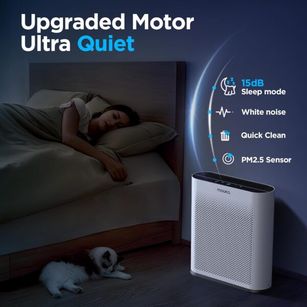 Large Room Air Purifier with HEPA Filter, PM2.5 Sensor - Image 3