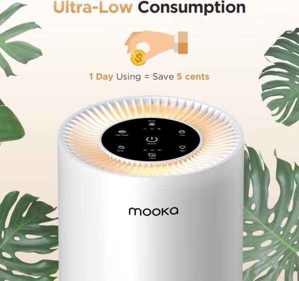 MOOKA H13 True HEPA Air Purifier for Large Rooms - Image 8