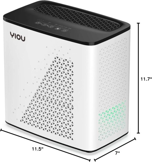 YIOU Air Purifier: Large Room, H13 True HEPA Filter, Black - Image 8