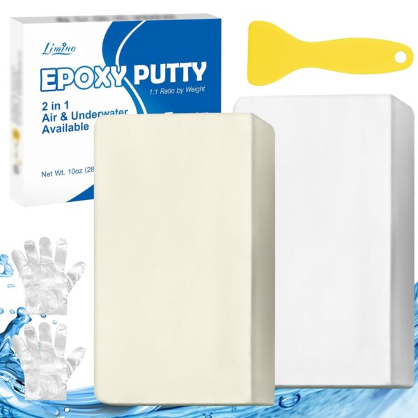 10oz Epoxy Putty for Fast Pool Repair - White