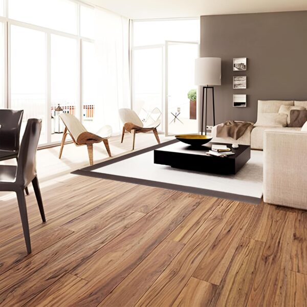 Self Adhesive Brown Wood Grain Floor Transition Strip - Image 5