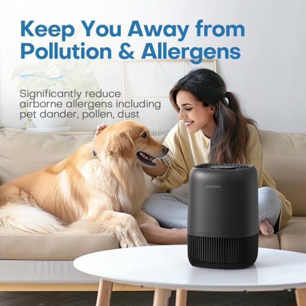 POMORON Portable Air Purifier for Bedroom Office - Image 2