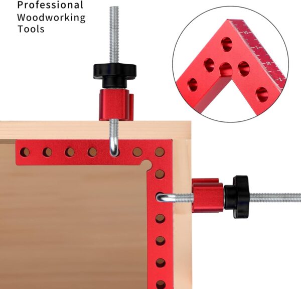 ATOLS 90 Degree Positioning Squares, 5.5" Aluminum Alloy (4 Pack) - Image 4