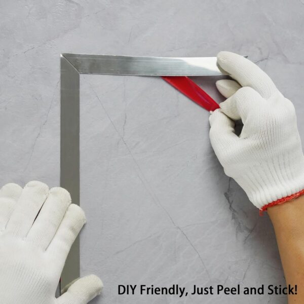 Flexible Stainless Steel Molding for Home Decoration (Shiny Silver) - Image 4