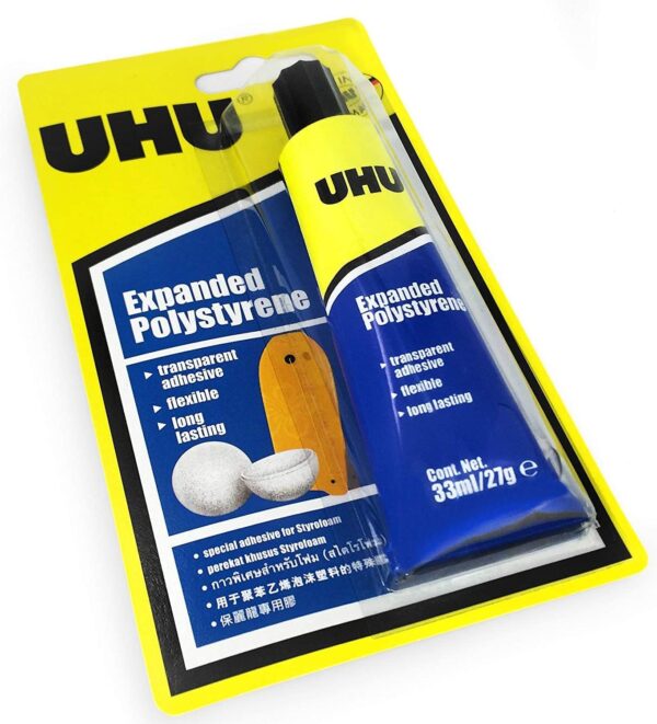 UHU Expanded Polystyrene Adhesive - Solvent Free 33ML