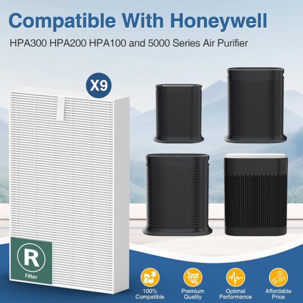 HPA300 HEPA Filter for Honeywell Air Purifier, 9 Pack - Image 5