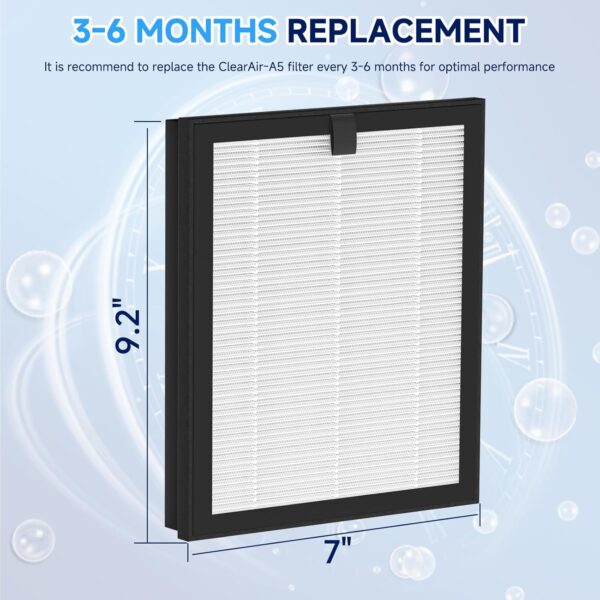 ClearAir-A5 Replacement Filter for VEWIOR Air Cleaner - Image 6