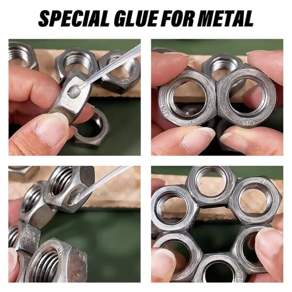 Metal Glue 2 Pack: Strong, Waterproof, Heat-Resistant for DIY - Image 4