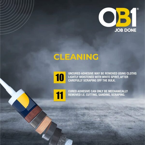 OB1 Anthracite Twin Pack Sealant & Adhesive - Image 8