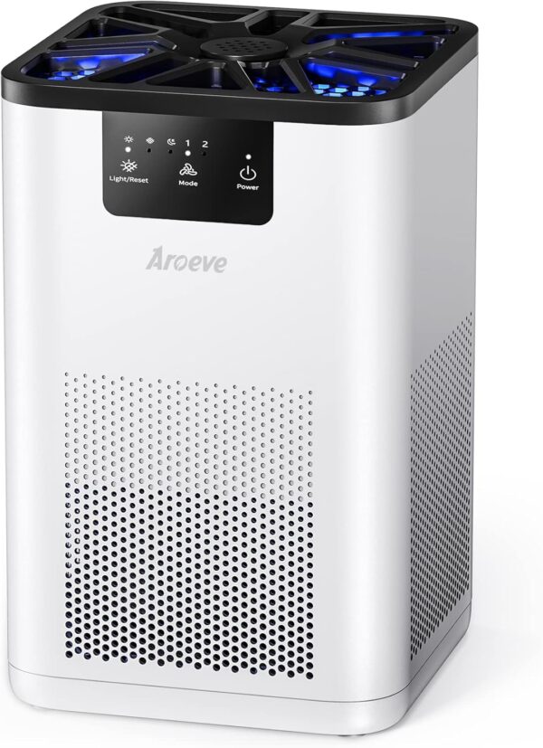 AROEVE Air Purifier with Aromatherapy Function, White