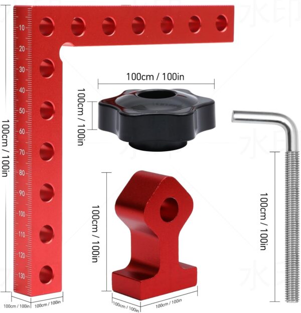 4Pack 5.5Inch Aluminum Alloy Right Angle Clamps for Woodworking - Image 7