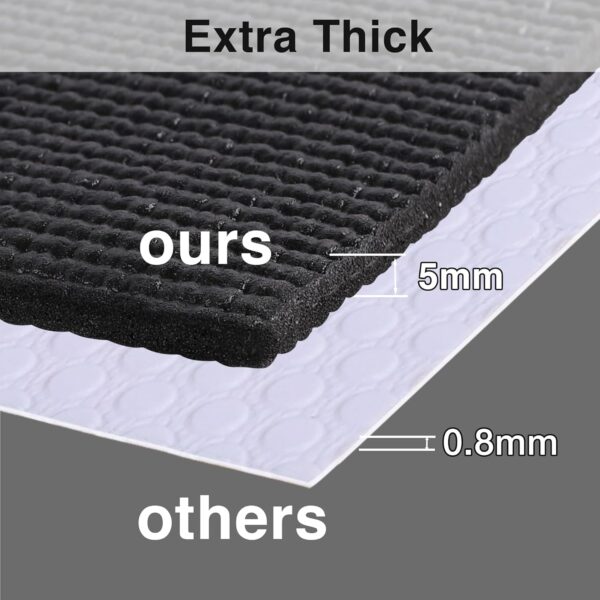 Black Shelf Liner: 5mm Thick Non-Slip Kitchen Cabinet Liner - Image 4