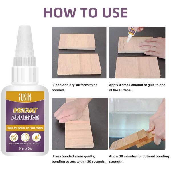 2oz Fast Drying Super Glue for Various Materials - Image 7