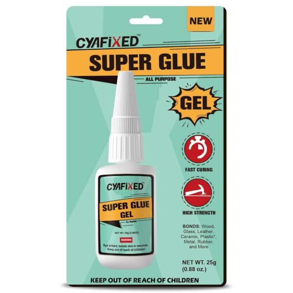 All-Purpose Super Glue Gel for Plastic, Wood, Metal Repair