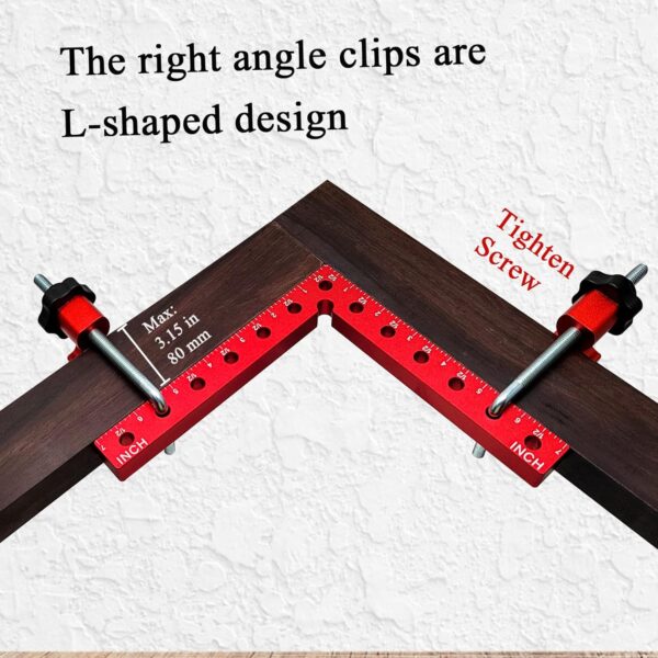 4Pack 7.1 inch 90 Degree Woodworking Angle Clamp - Image 2