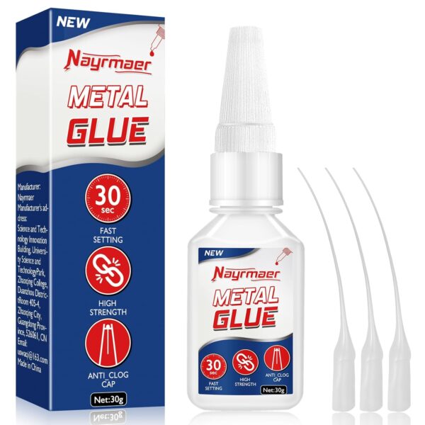 30g Metal Glue for Metal, Glass, Plastic, Ceramic, DIY